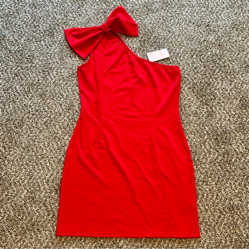 🪩 One Shoulder Fitted Dress Bodycon Cocktail Hot Mini Dress NEW 🪩